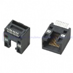 Side entry unshielded smt RJ45 PCB modular jack