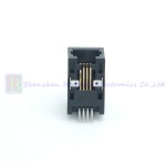 Side Entry cat3 SMT RJ11 4p4c PCB modular jack