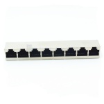 Top Entry Shielded 1X8 ports RJ45 PCB modular jack