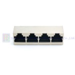 Top Entry shield 1*4 ports RJ45 PCB modular jack