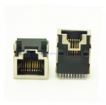 Side Entry shielded 10P10C RJ45 SMT PCB Jack connector